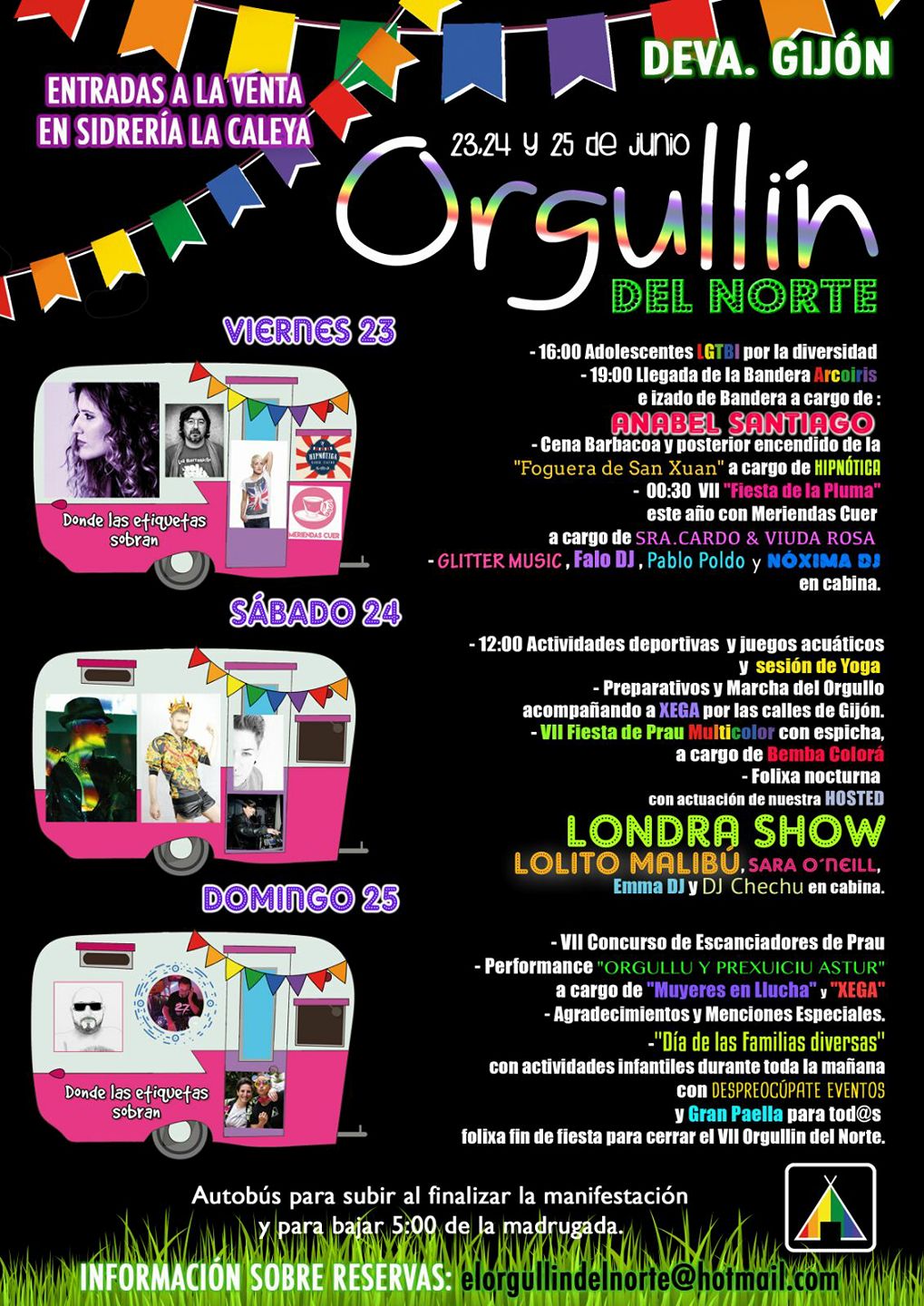 Programa de actividades del 7 Orgulln del Norte