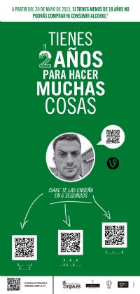 cartel Campaa informativa sobre la nueva normativa sobre alcohol