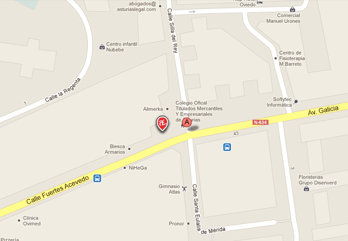 Plano de acceso al CMPA