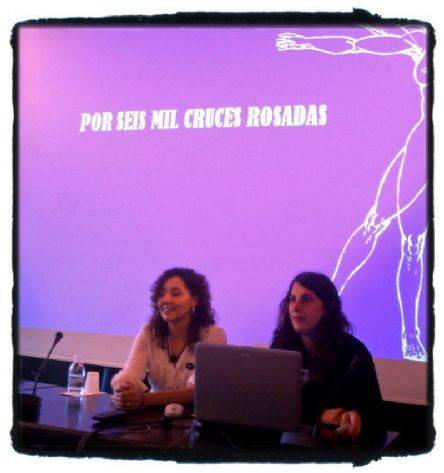 Lisi y Leti en la charla