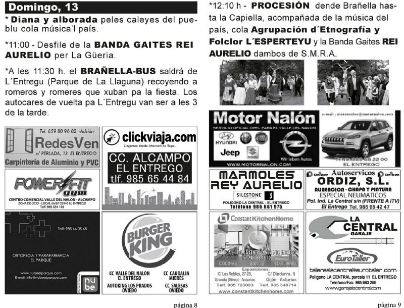 diptico programacion 2014 paginas 8 y 9