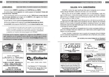DIPTICO programacion Braella 2019 - Paginas 2 y 3