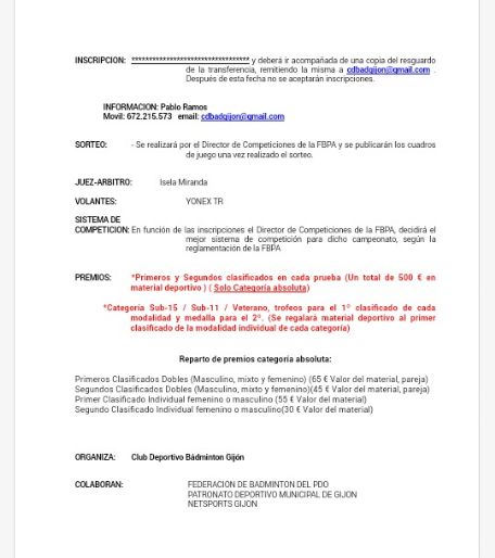 CONVOCATORIA II