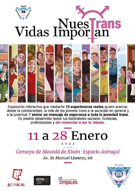Cartel de la exposicin Nuestrans vidas importan