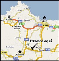 mapa centro Asturias