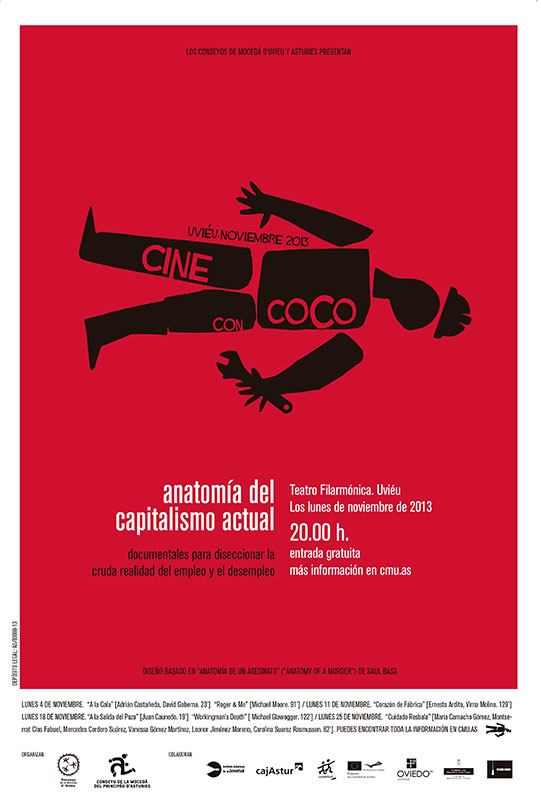 cartel Cine con coco: `anatomía del capitalismo actual`
