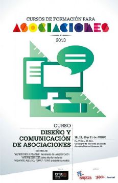 cartel `Curso de Diseño y Comunicación para Asociaciones`