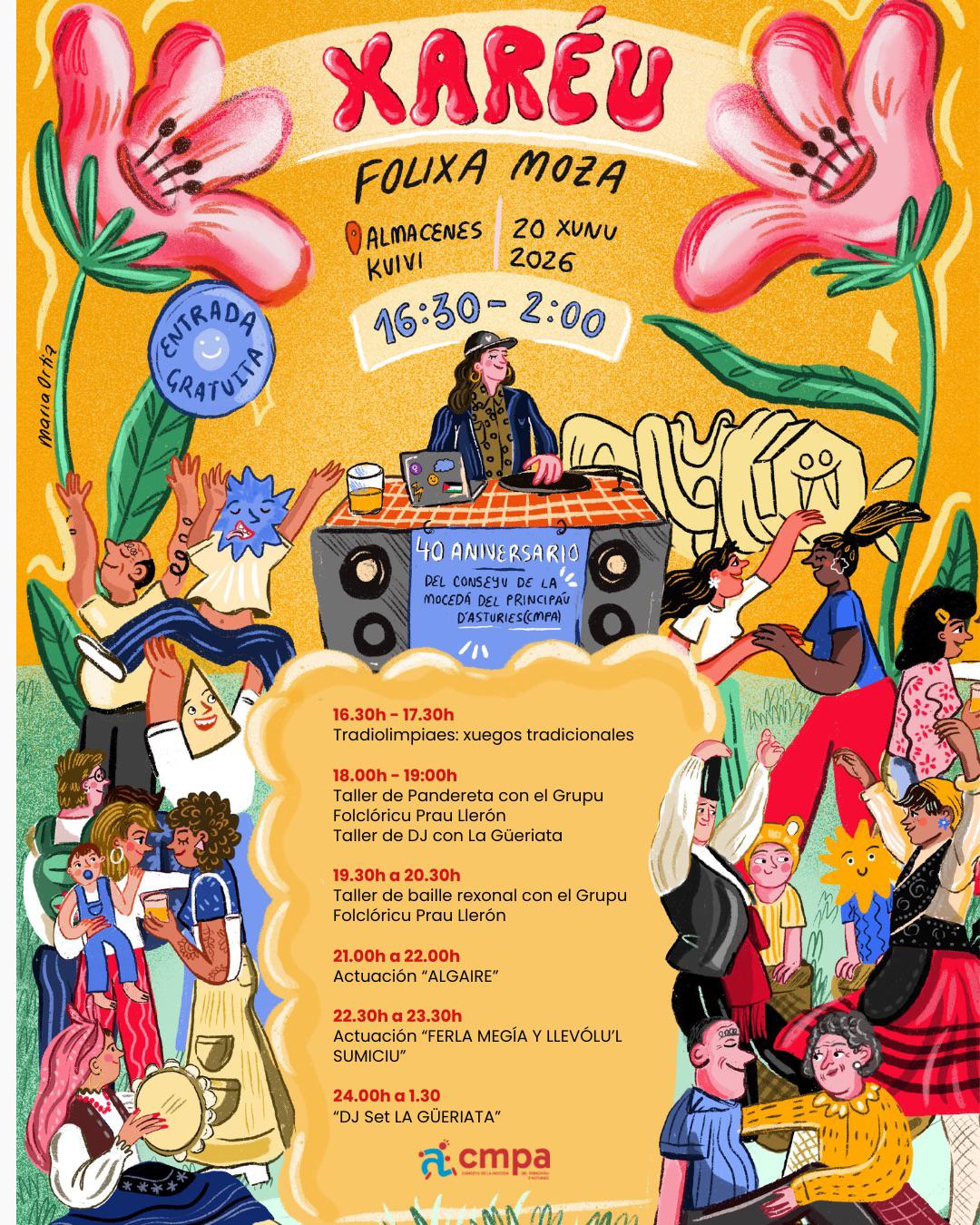 Programa `XAR�U FOLIXA MOZA: 40 ANIVERSARIU DEL CMPA`